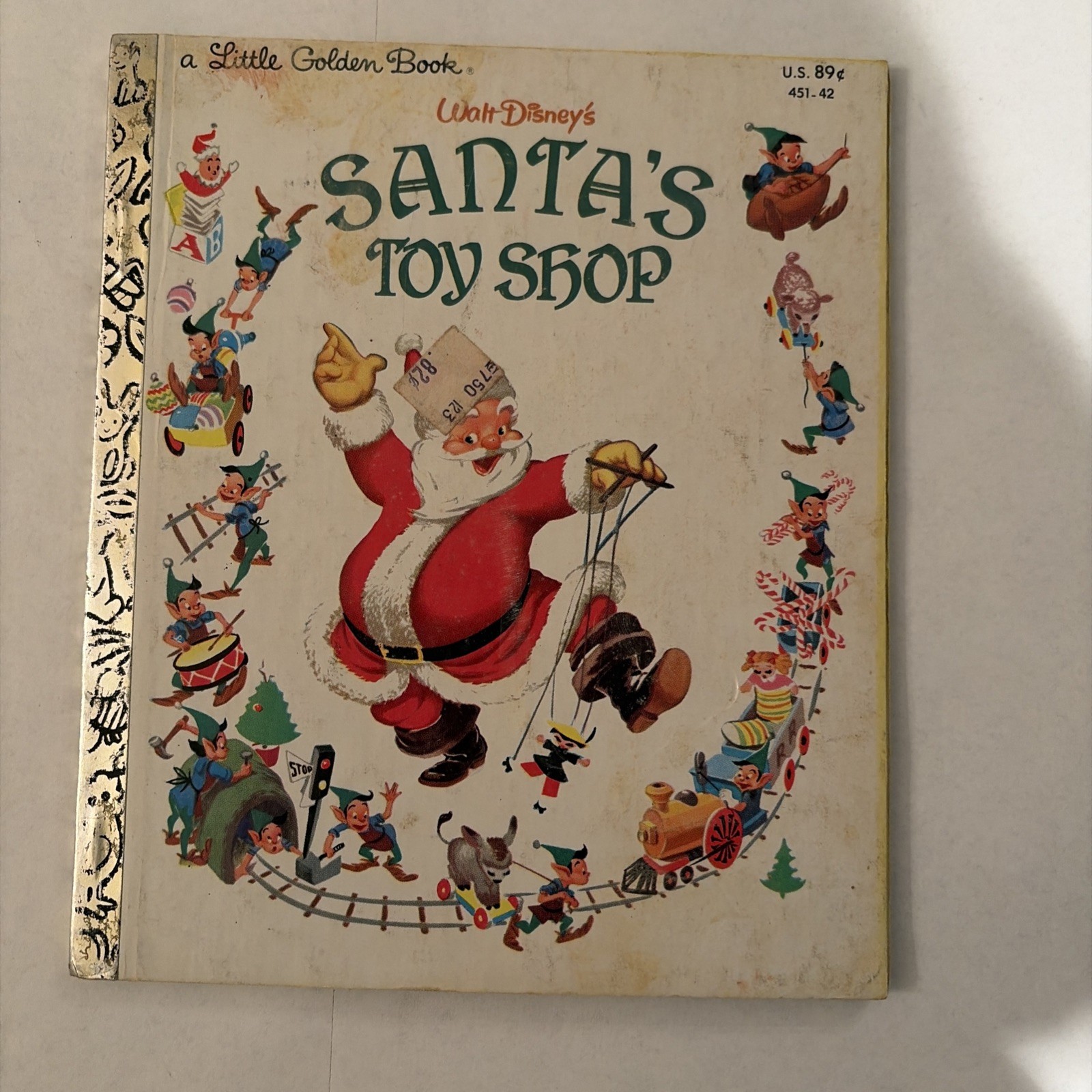 Walt Disney's Santa's Toy Shop by Al Dempster (1950, Hardcover) rare white cover Walt Disney's Santa's Toy Shop by Al Dempster (1950, Hardcover) rare white cover
