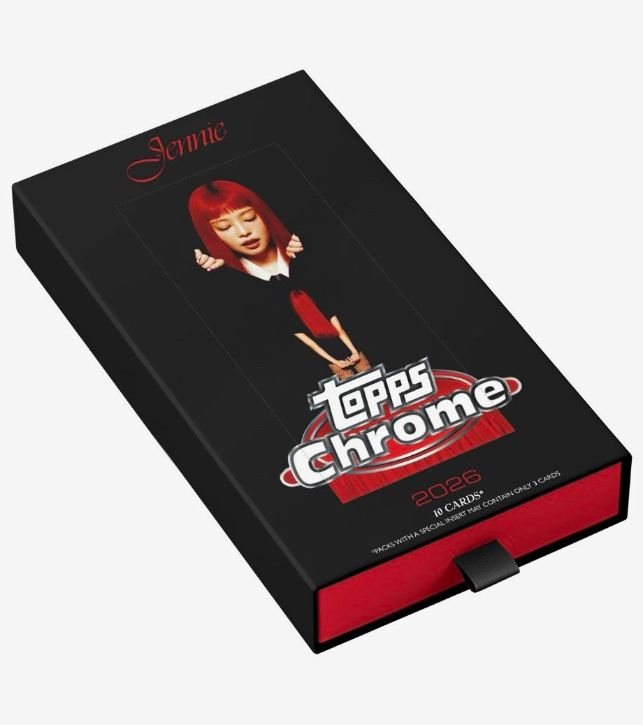 Topps 2026 Topps Chrome Jennie Box 10 Cards possible autograph presale Blackpink Topps 2026 Topps Chrome Jennie Box 10 Cards possible autograph presale Blackpink