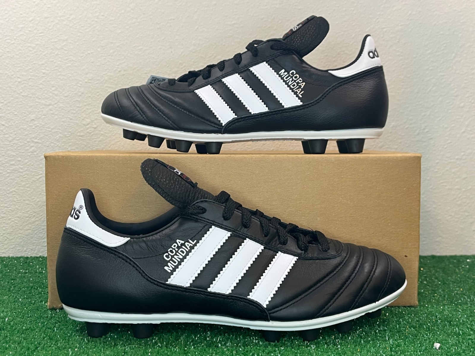 NEW Adidas Copa Mundial FG Black White Soccer Cleats Leather Made in Germany NEW Adidas Copa Mundial FG Black White Soccer Cleats Leather Made in Germany
