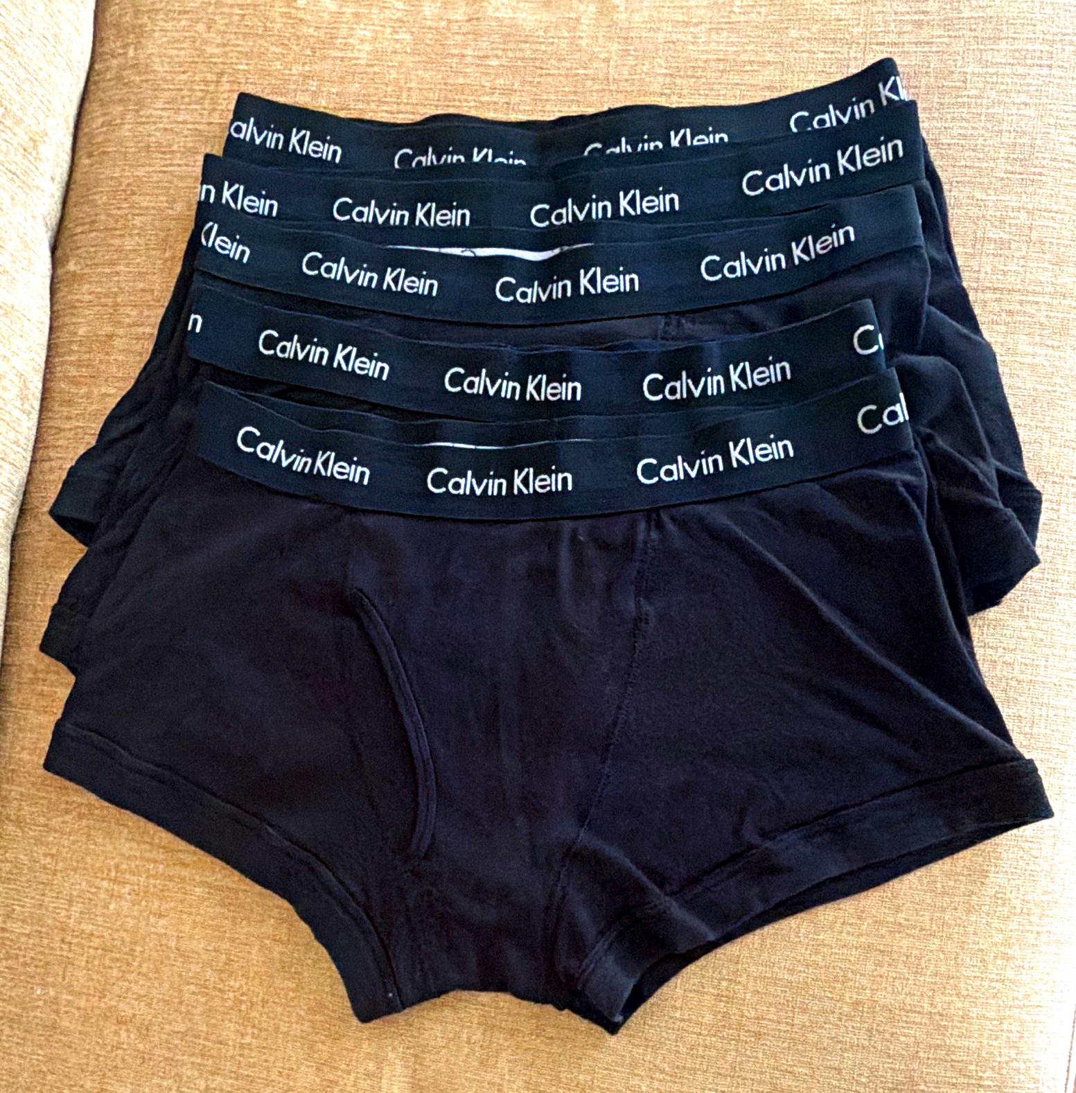 Calvin Klein Men’s Boxer Briefs Black Solid Jersey Cotton Blend Size L Lot 5 Calvin Klein Men’s Boxer Briefs Black Solid Jersey Cotton Blend Size L Lot 5