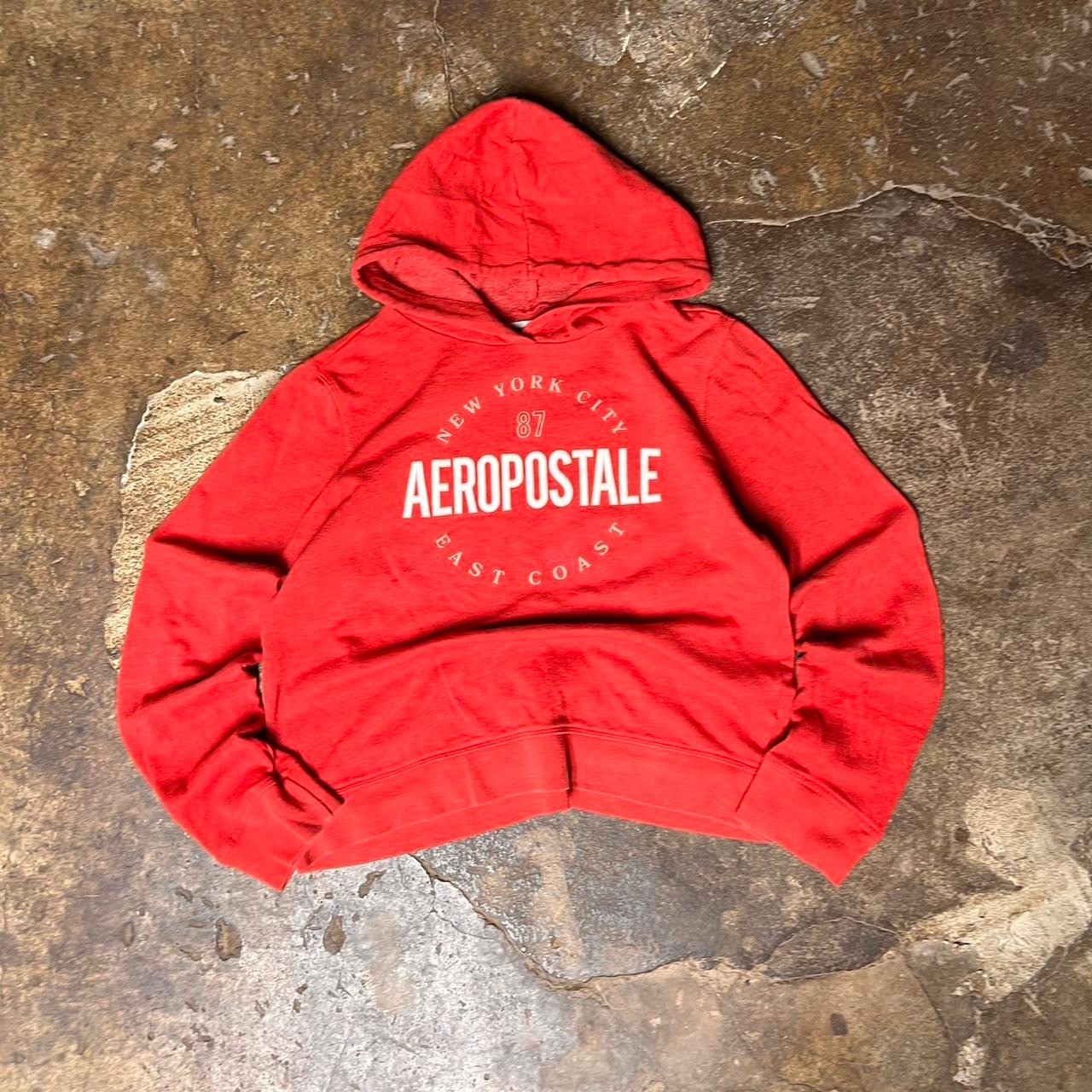 Awesome Vintage Aeropostale center graphic pullover hoodie Awesome Vintage Aeropostale center graphic pullover hoodie