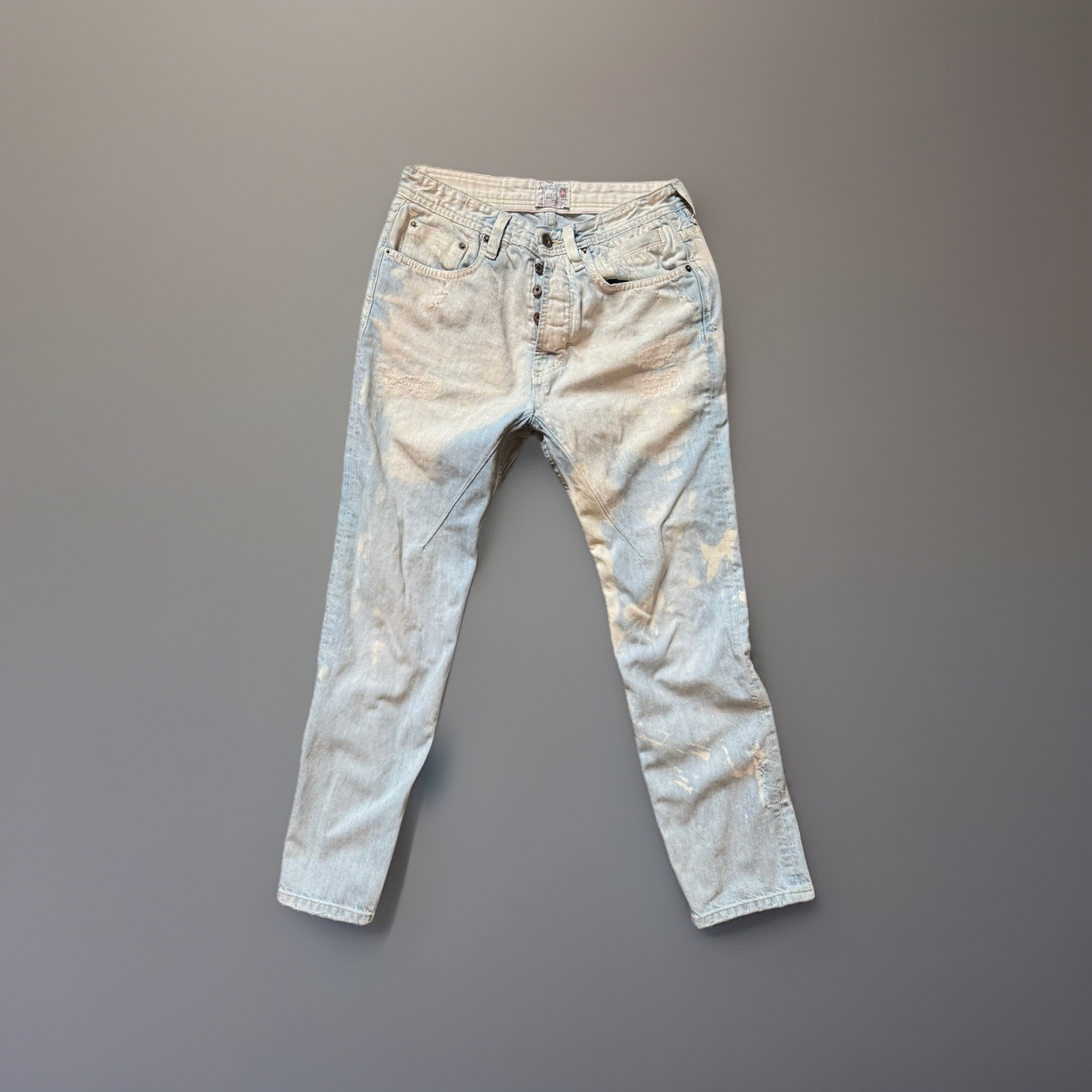 2000s Dolce & Gabbana Blue Distressed Denim Pants Sz 29 2000s Dolce & Gabbana Blue Distressed Denim Pants Sz 29