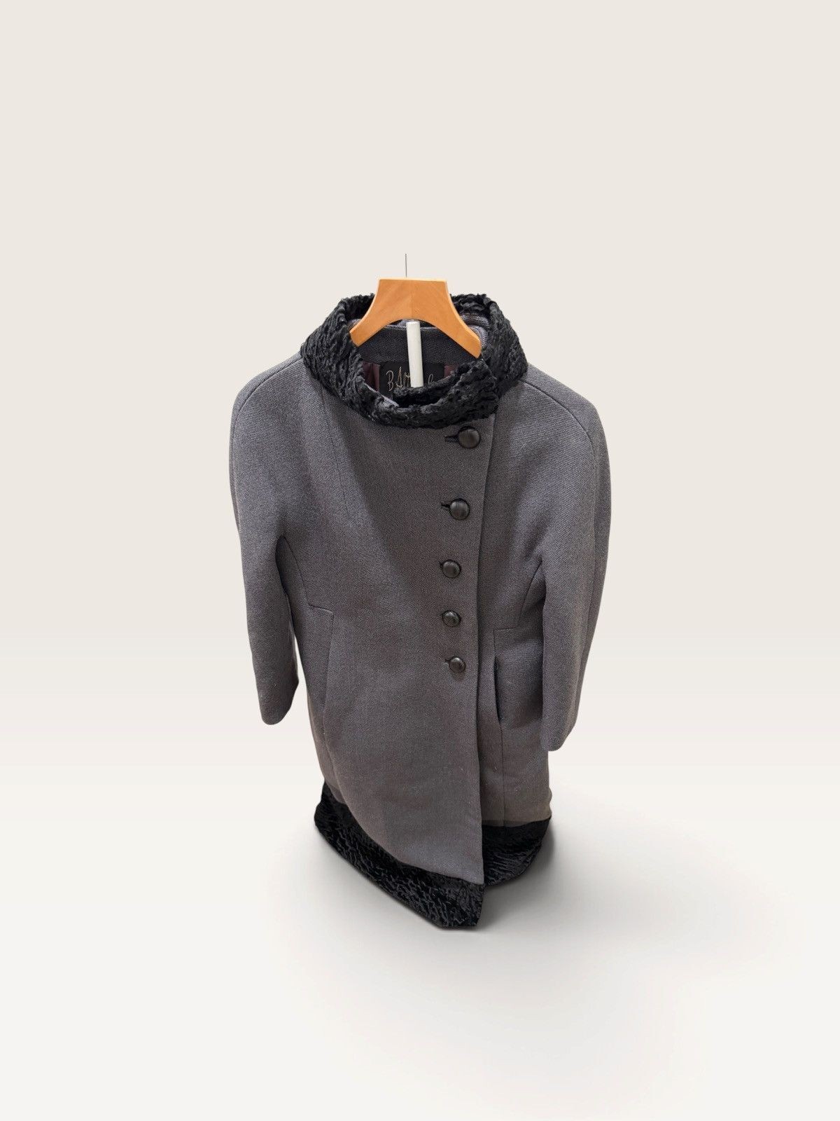 Vintage 1950s B.Altman & Co. Wool Coat with Lambs Wool Vintage 1950s B.Altman & Co. Wool Coat with Lambs Wool