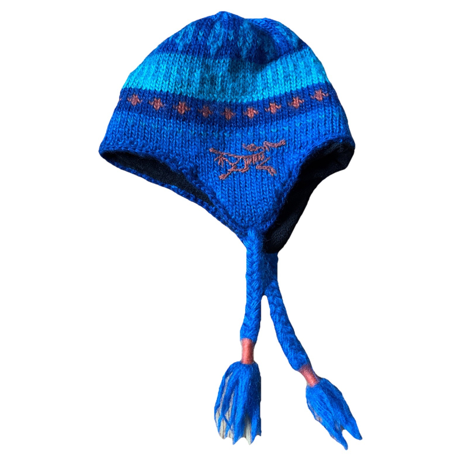Vintage Arc\'teryx Contrail Toque Earflaps Wool Y2K Knit Hat OS