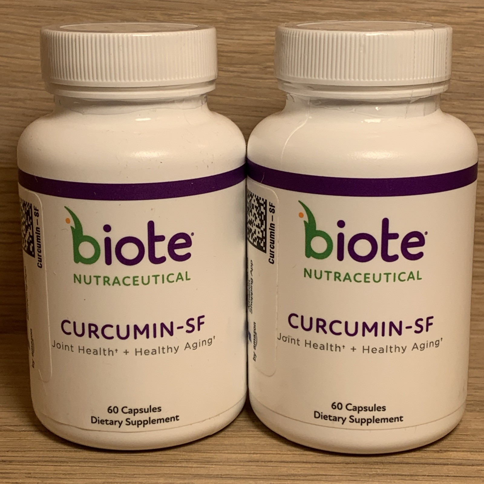 2 Pack - Biote Nutraceuticals - Curcumin SF - Joint Health + Healthy Aging 04/27