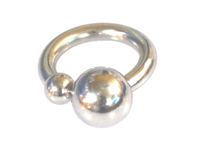 2g 1 inch Double Screwball Monster Dong Ball Prince Albert Jewelry Frenum Ring 2g 1 inch Double Screwball Monster Dong Ball Prince Albert Jewelry Frenum Ring