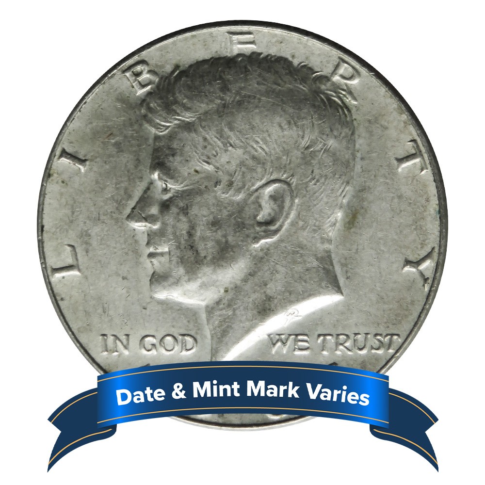 40% Silver Kennedy Half Dollars Average Circulated $1 Face Value