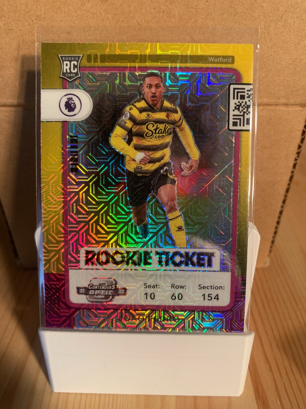 Panini 2021-22 Chronicles Contenders Optic Rookie Ticket Purple Mojo Joao Pedro 