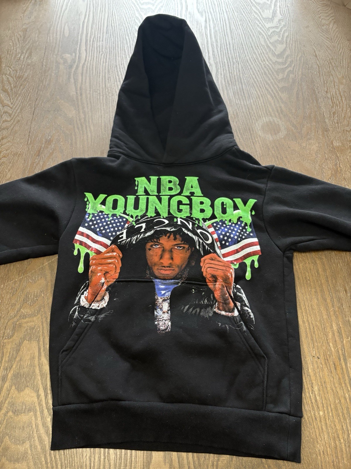 NBA Youngboy Hip Hop Rap Concert Sweatshirt Graphic Youth XL Shirt Hoodie Black NBA Youngboy Hip Hop Rap Concert Sweatshirt Graphic Youth XL Shirt Hoodie Black