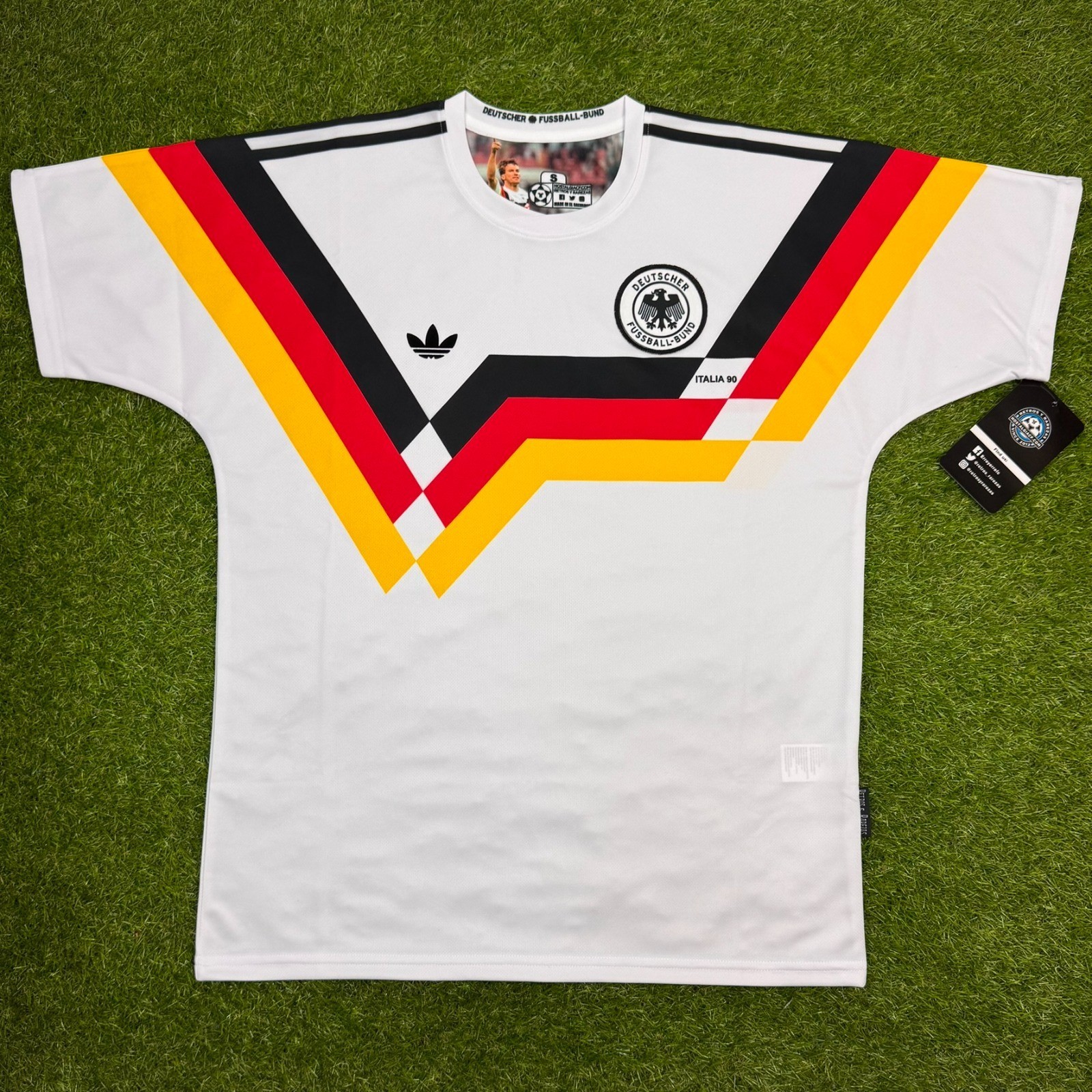 Germany, Men's Retro Soccer Jersey, 1990 (Talla Grande)