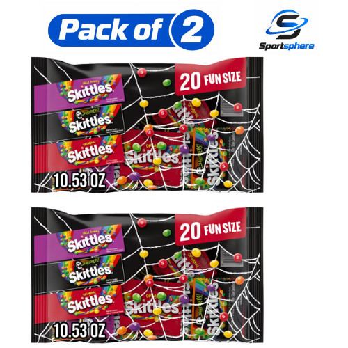 Skittles Original, Wild Berry & Shriekers Chewy Halloween Candy, 20 ct (pack 2) Skittles Original, Wild Berry & Shriekers Chewy Halloween Candy, 20 ct (pack 2)