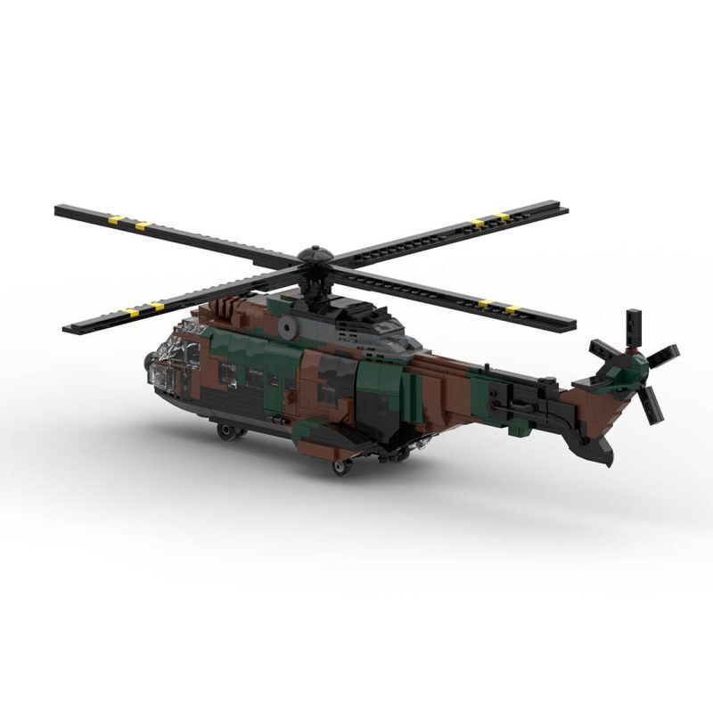 ZITIANYOUBUILD MOC-167061 AS 532 European Helicopter Military 1051 Pieces