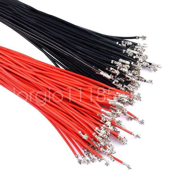 10cm 20cm 30cm Tinned Electronic Wire Terminal Cable Single / Double Head 2.54mm