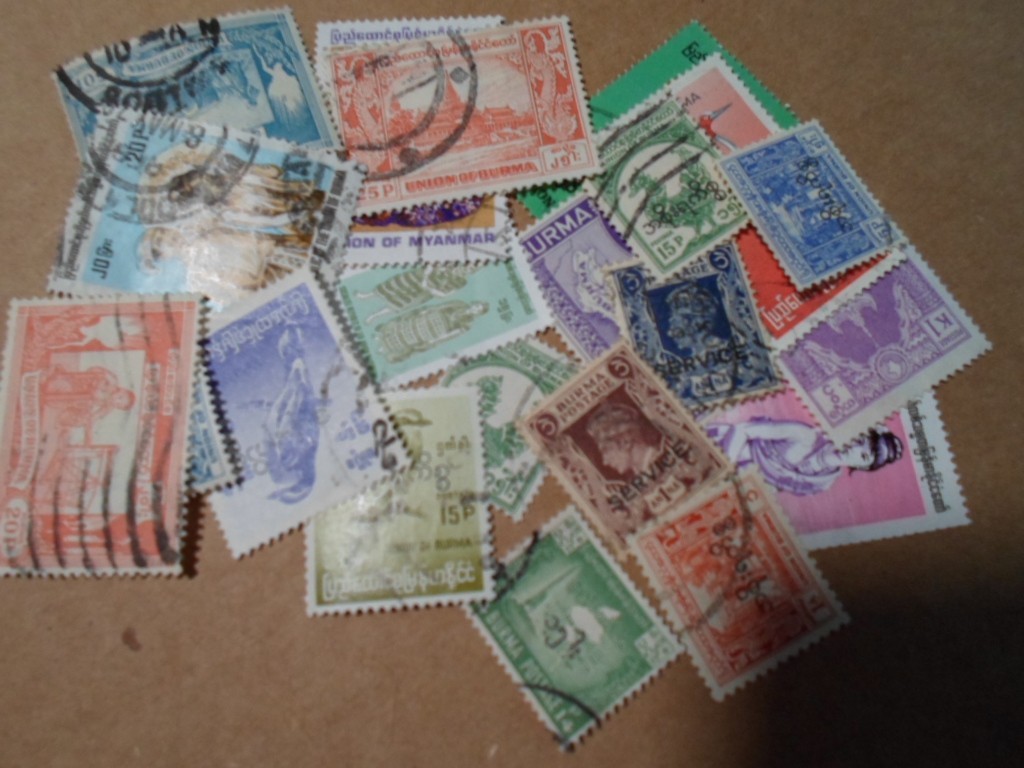 Collection lot 22 different stamps of Burma / Myanmar