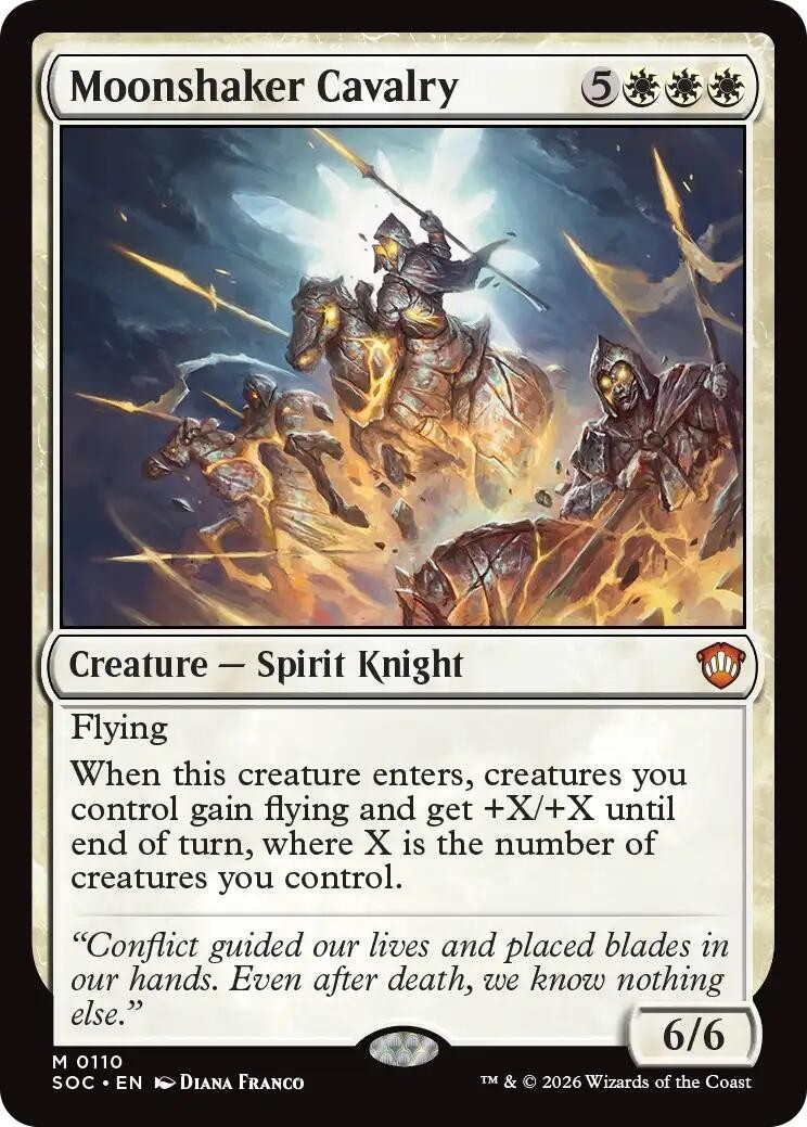 MTG SOC M Moonshaker Cavalry #110 NM MTG SOC M Moonshaker Cavalry #110 NM