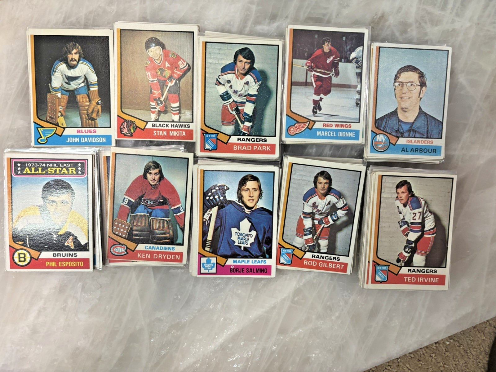 vintage 1974-75 topps hockey near comple set 213/264 SEE PHOTOS EX IMO w/ HOFers vintage 1974-75 topps hockey near comple set 213/264 SEE PHOTOS EX IMO w/ HOFers