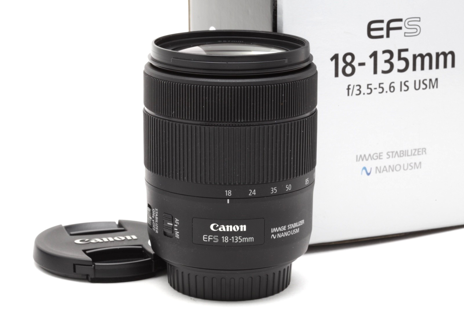 Mint Canon EF-S 18-135mm f3.5-5.6 IS USM Lens with Box #52425