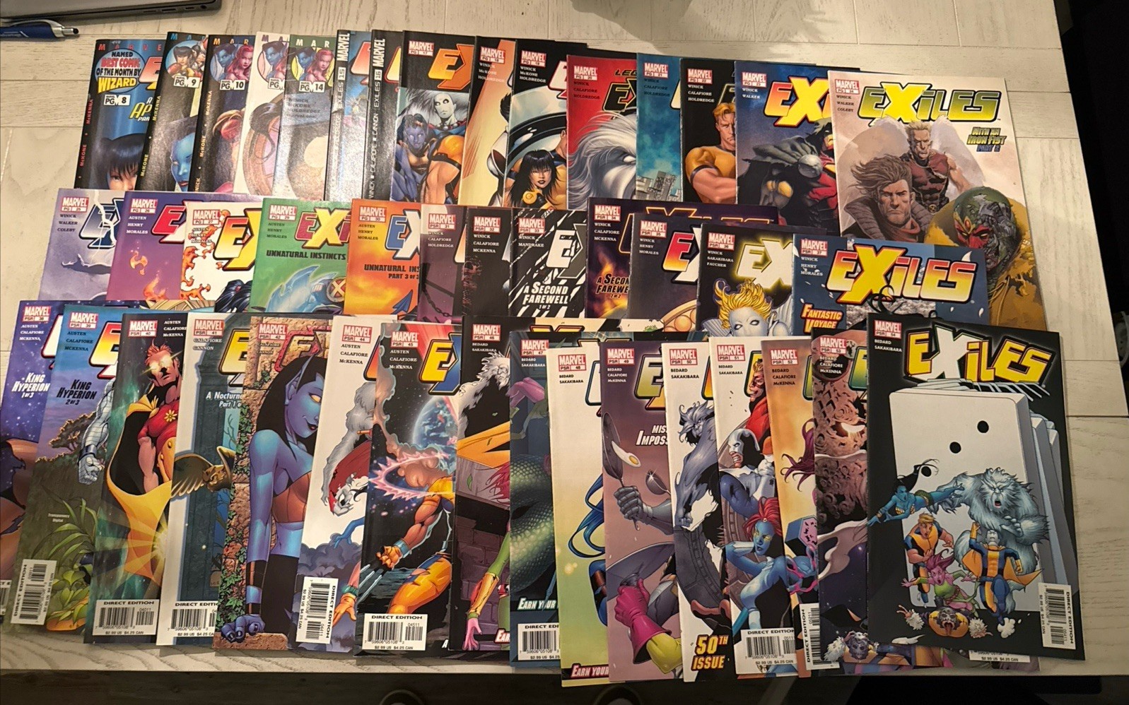 Marvel Comics EXILES LOT of 43 Mix 8-11 14-27 29-42 44-54 Marvel Comics EXILES LOT of 43 Mix 8-11 14-27 29-42 44-54