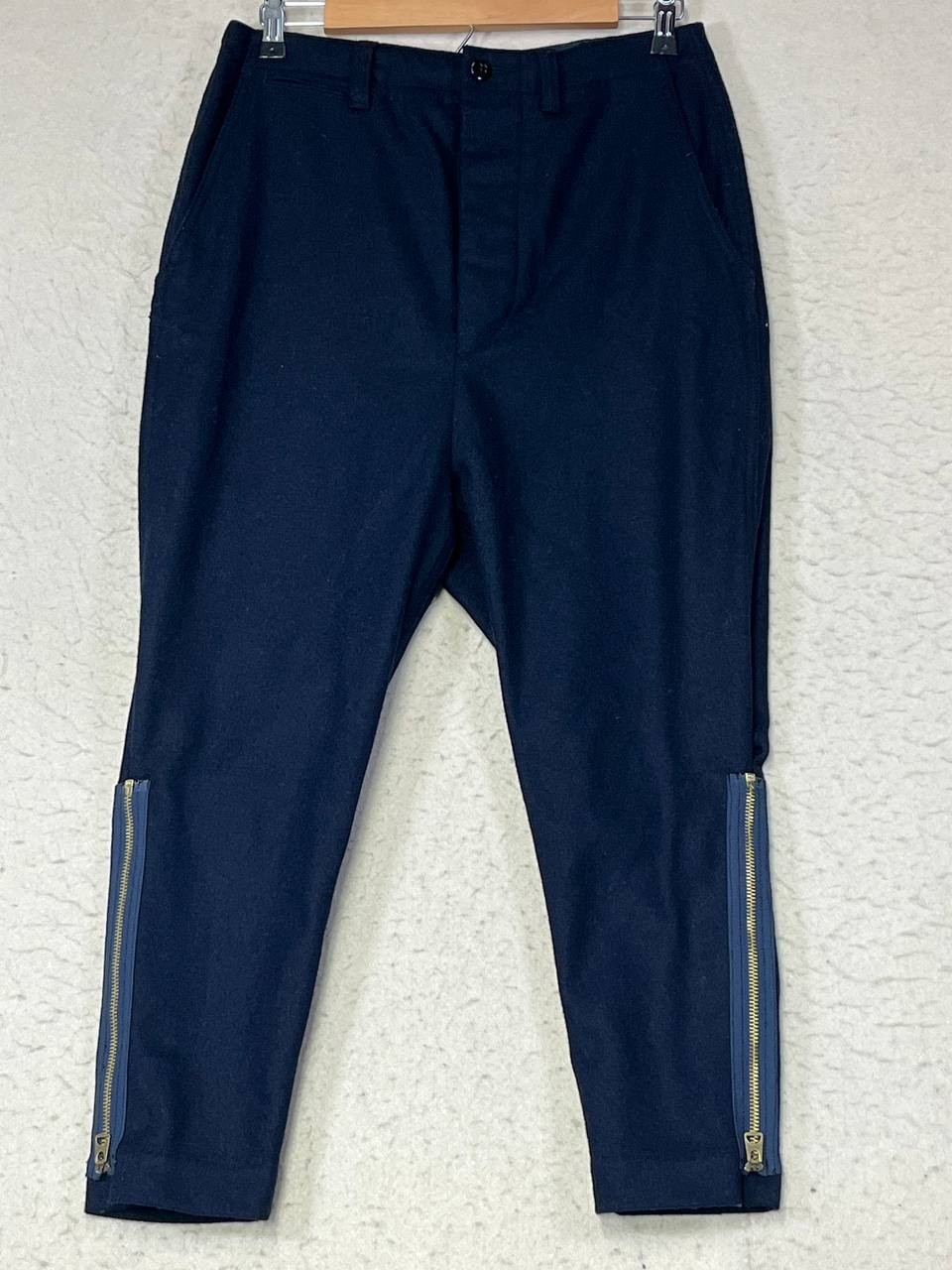 NLST F/W 15 NY Wool Pants Blue Zip Bottoms See Measurements Size 26 Fits 30 NLST F/W 15 NY Wool Pants Blue Zip Bottoms See Measurements Size 26 Fits 30