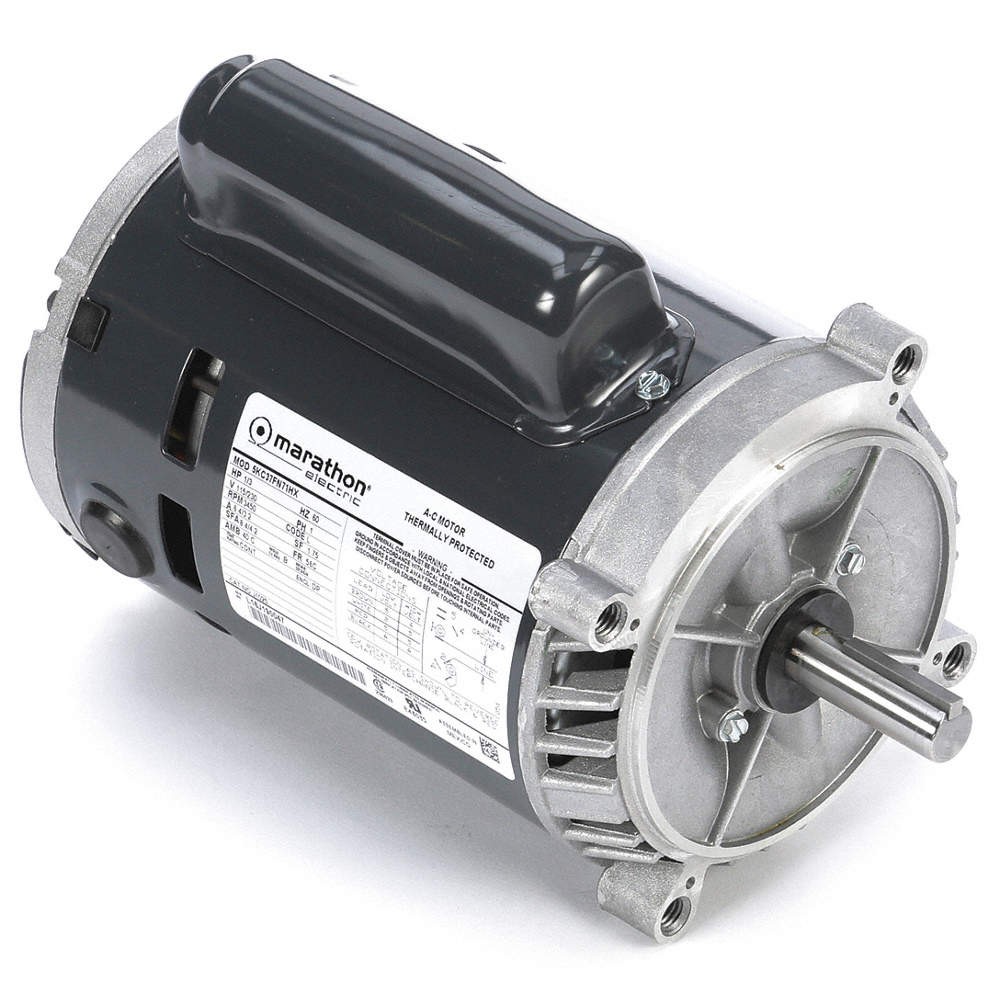 LEESON 5KC37FN71X Motor,1/3 HP,3,450 rpm,56C,115/230V 26VX50
