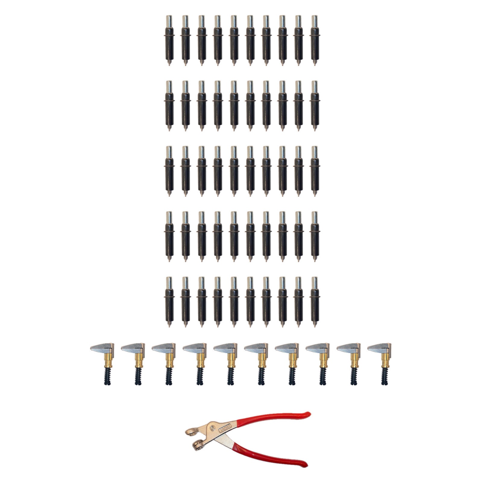 61-Pc Cleco Kit 50 x 5/32 Fasteners 10 Side Clamps + Pliers 61-Pc Cleco Kit 50 x 5/32 Fasteners 10 Side Clamps + Pliers