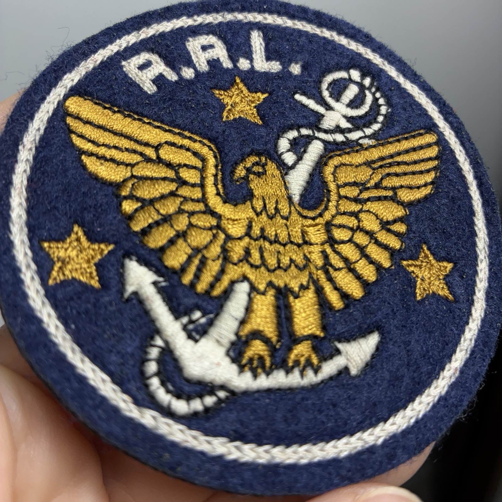 ONE OF A KIND Rare Vintage Double RL R.R.L Eagle & Anchor Embroidered Patch