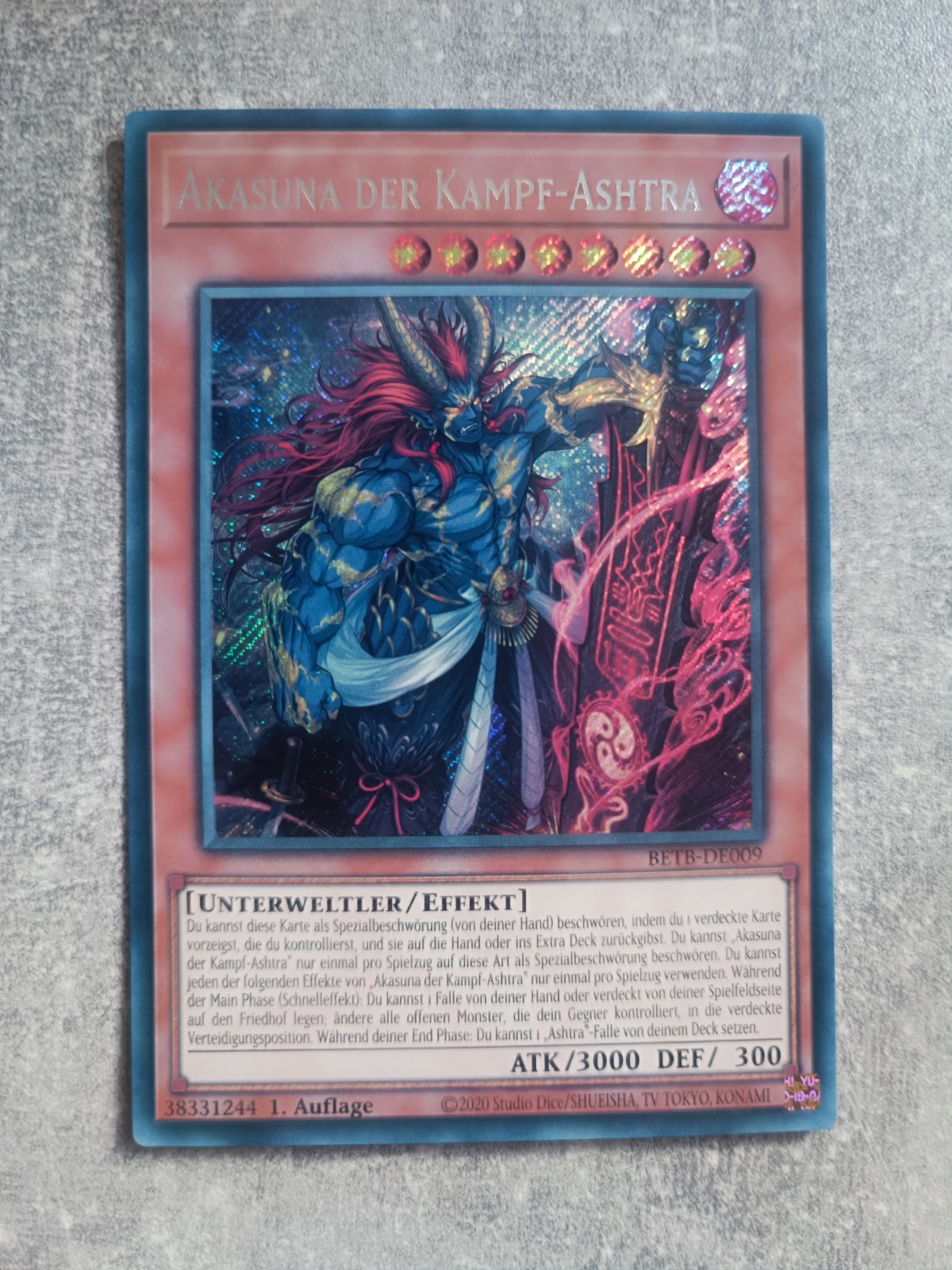 Yugioh TCG Beyond the Brave Akasuna the Battle - AshtraSecret Rare BETB-EN009