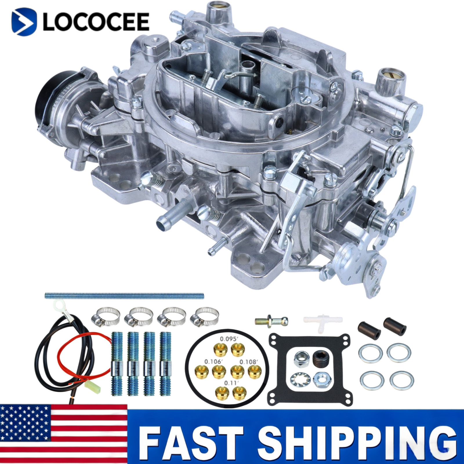 650 CFM 4 BARREL CARBURETOR, ELECTRIC CHOKE FOR EDELBROCK 1906 AVS2 CARBURETOR 650 CFM 4 BARREL CARBURETOR, ELECTRIC CHOKE FOR EDELBROCK 1906 AVS2 CARBURETOR