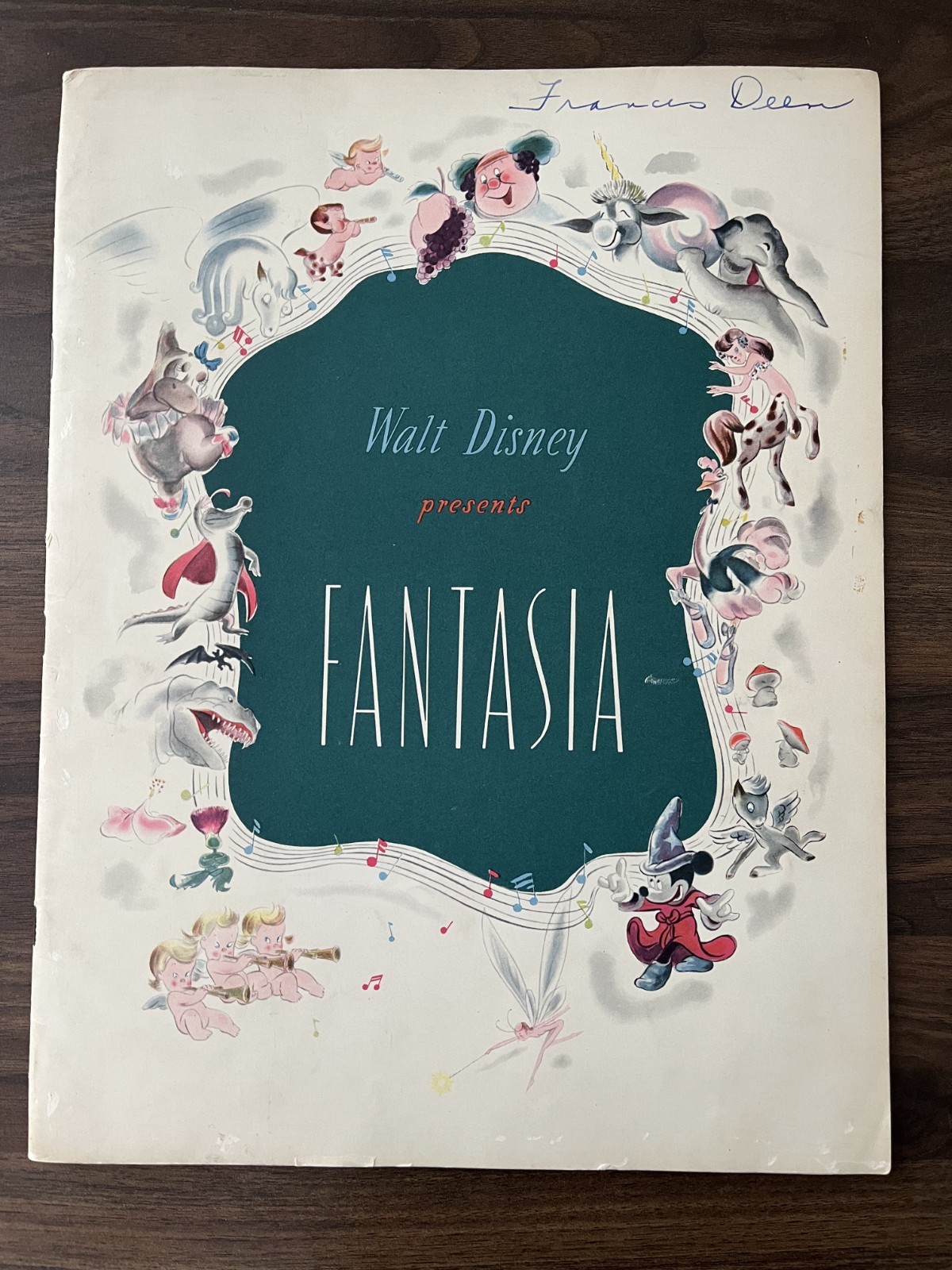 Rare 1940 Disney FANTASIA Roadshow Program W/ 1942 RKO Letter Ned Depinet 5920 Rare 1940 Disney FANTASIA Roadshow Program W/ 1942 RKO Letter Ned Depinet 5920