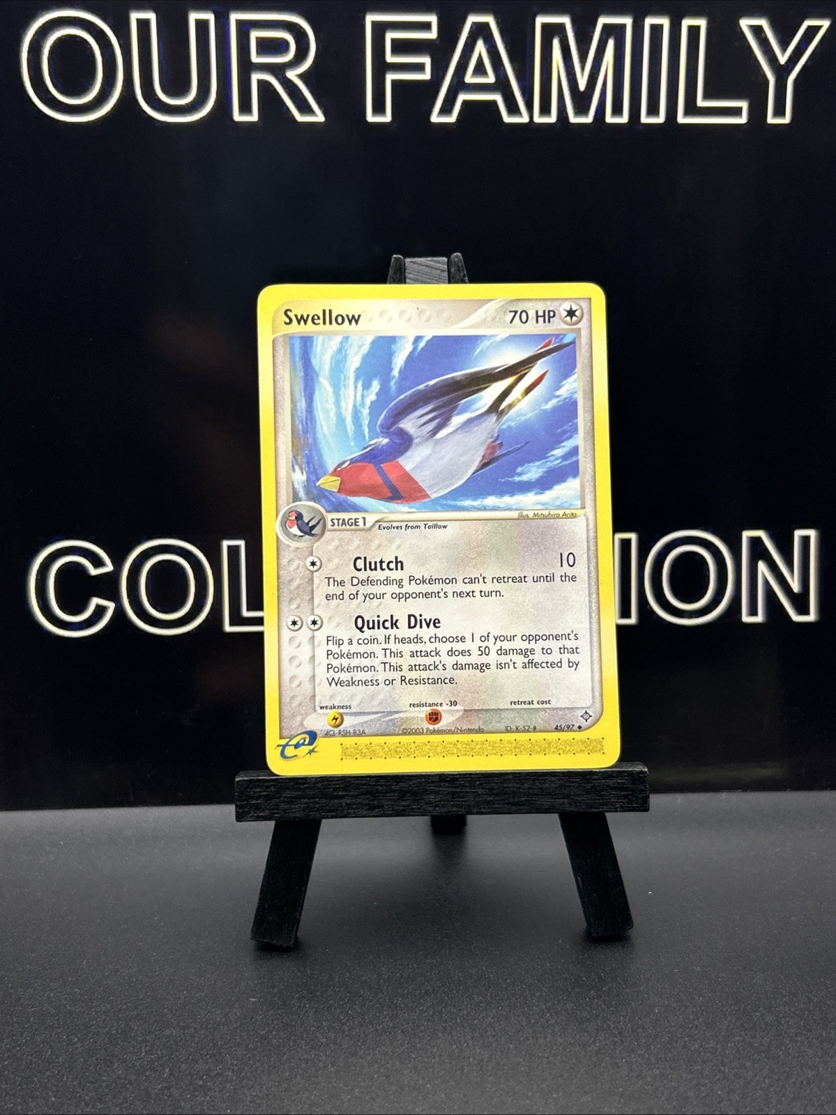 Swellow 45/97 Uncommon EX Dragon Regular 2003 Pokemon card