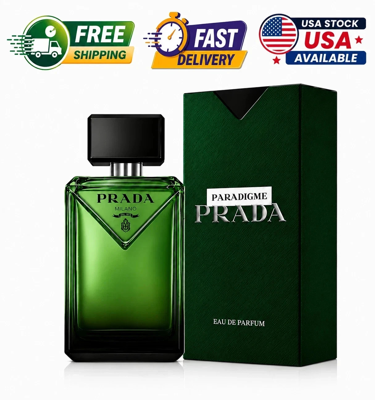 Prada Paradigme 3.3 Oz / 100mL Eau de Parfum Men New Sealed Box SHIP FROM USA...