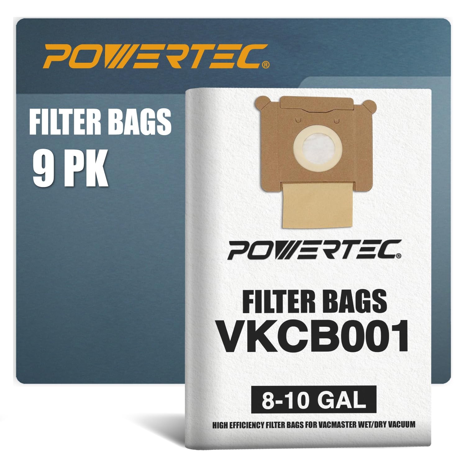 75043-P3 Fleece Filter Bags for Vacmaster VK811PH, VK1011SIWTH, 9PK