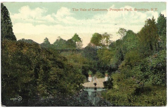 Brooklyn, New York, Prospect Park, Vale of Cashmere 1909 Postcard