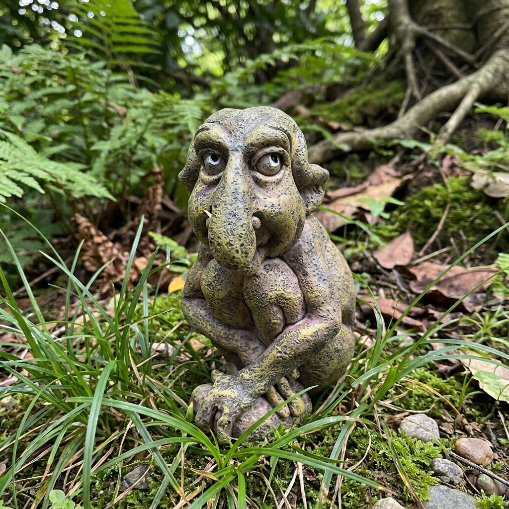 Gothic Troll Resin Statue Goblin Figurine Indoor Outdoor Garden Decor Ornament