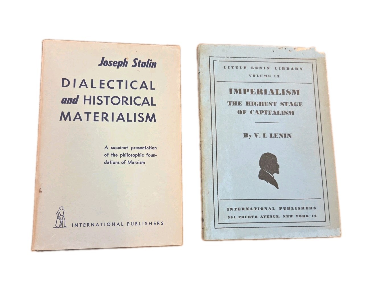 Vintage Marxist Booklet Set: 1940s Lenin Imperialism & 1960s Stalin Materialism