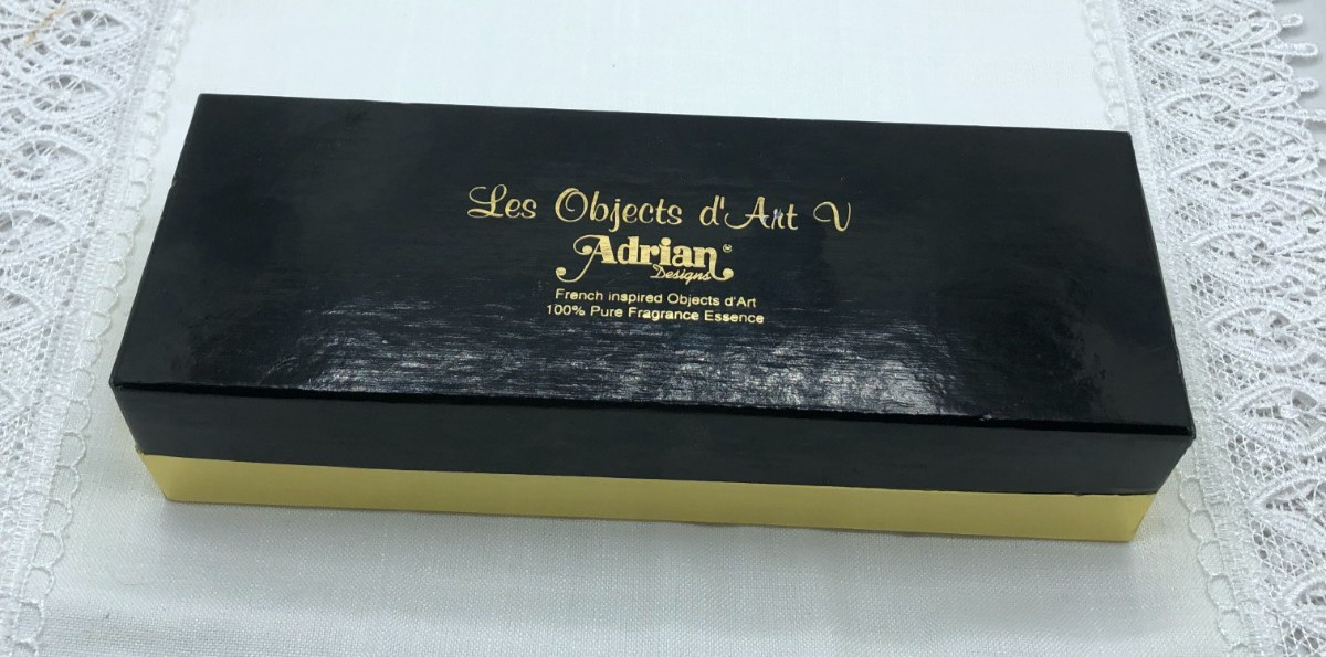 VINTAGE LES OBJECTS D\'ART V ADRIAN Set Of 5 100% Pure Fragrance French VINTAGE LES OBJECTS D\'ART V ADRIAN Set Of 5 100% Pure Fragrance French