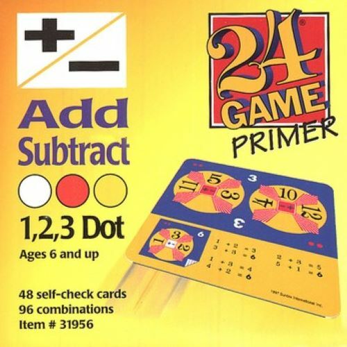 NEW 24 GAME Math PRIMER ADD SUBTRACT 48 Cards and Instructions-