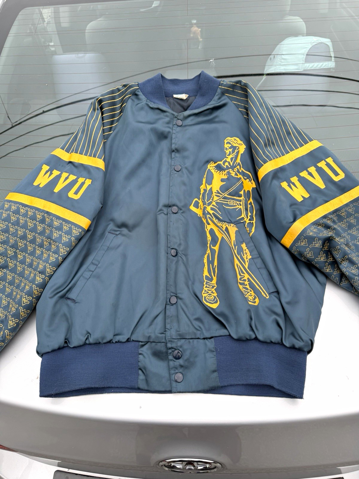 70’s AOP West Virginia Mountaineers Jacket XL Vintage 70’s AOP West Virginia Mountaineers Jacket XL Vintage