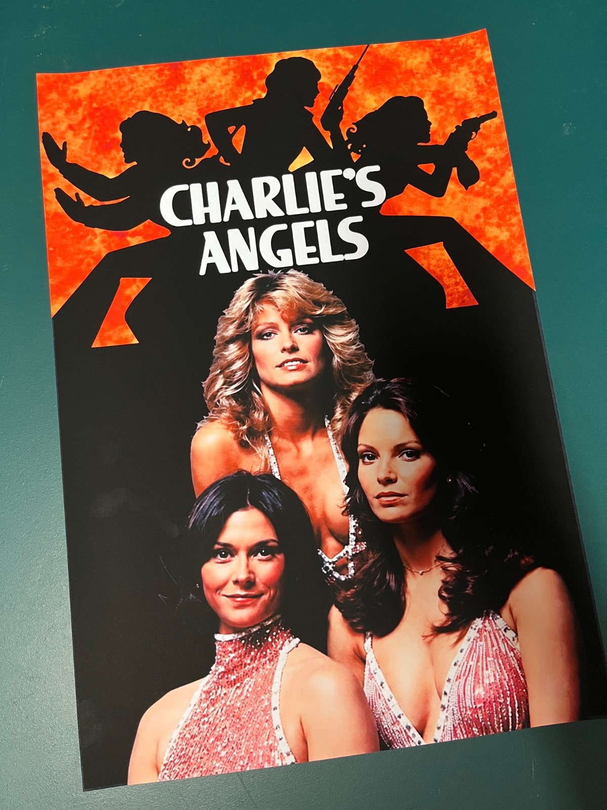 Charlie's Angels Movie 1976 Vintage Repro Print Poster 13x19 Matte paper Charlie's Angels Movie 1976 Vintage Repro Print Poster 13x19 Matte paper