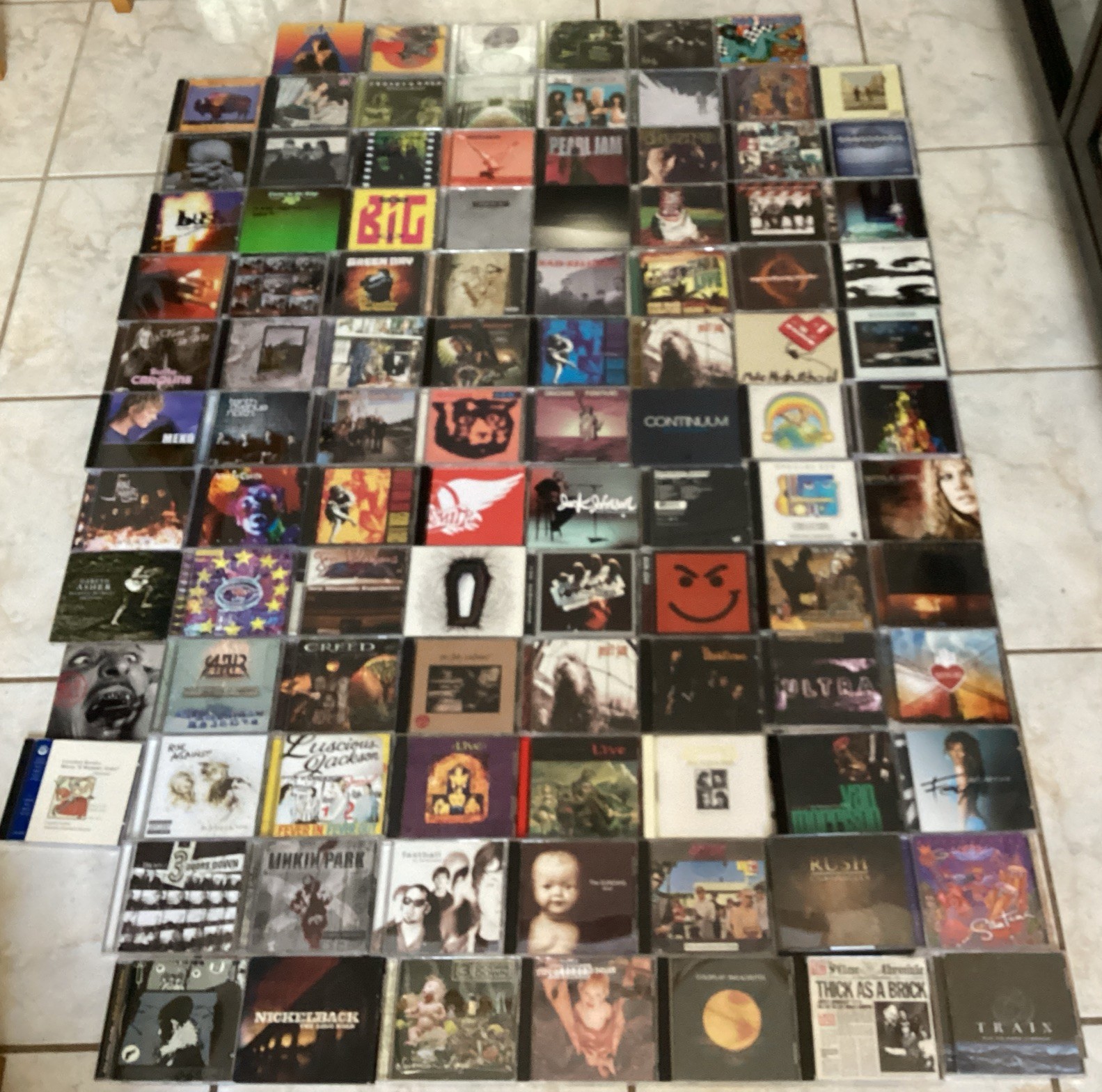 Huge Lot of 100 CDs- Hard Rock/alternative/ Classic Etc.) Rush, Pearl Jam Huge Lot of 100 CDs- Hard Rock/alternative/ Classic Etc.) Rush, Pearl Jam