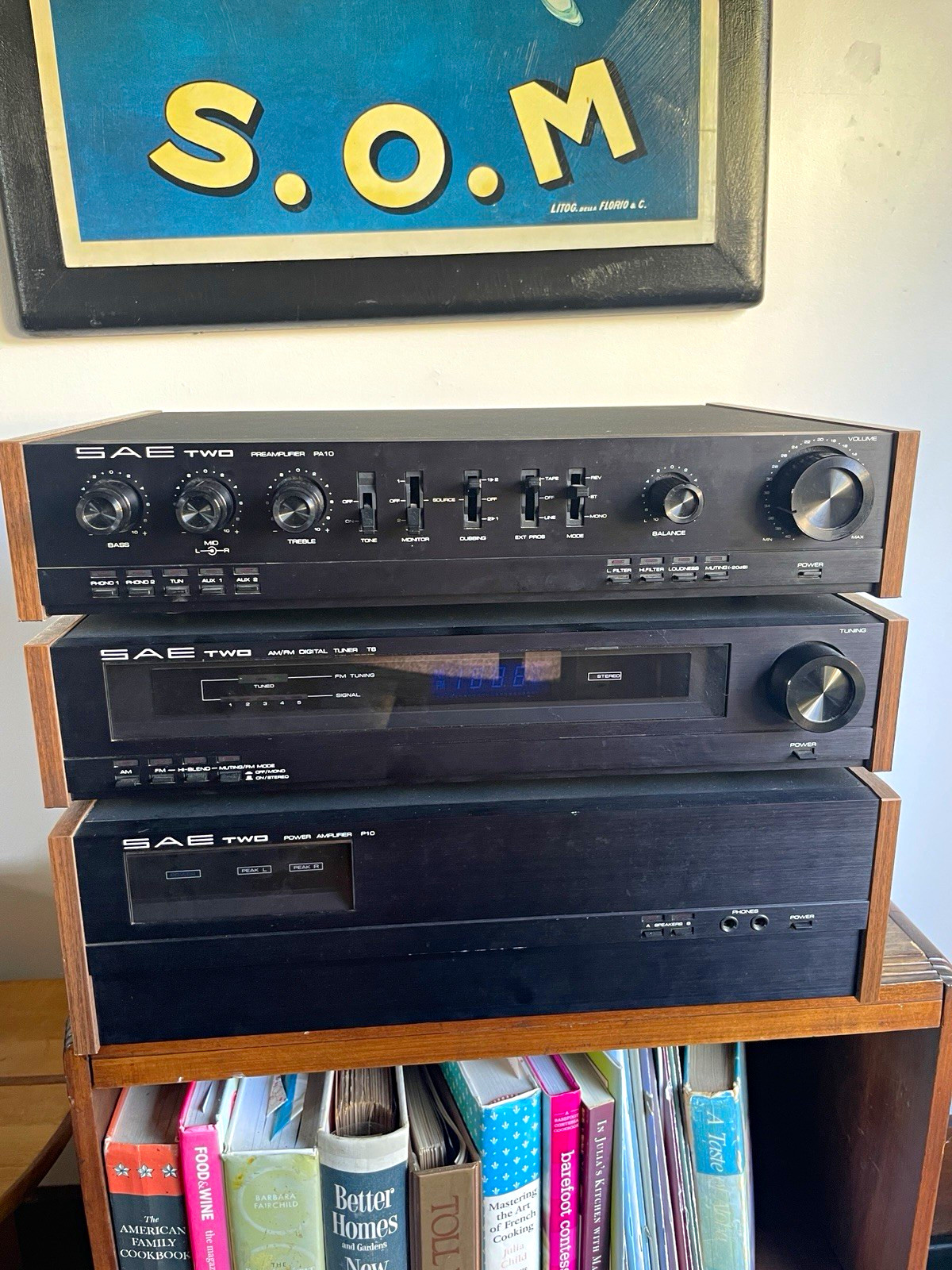 Rare Vintage MCM SAE TWO Audiophile Stereo Component System Stack - Excellent