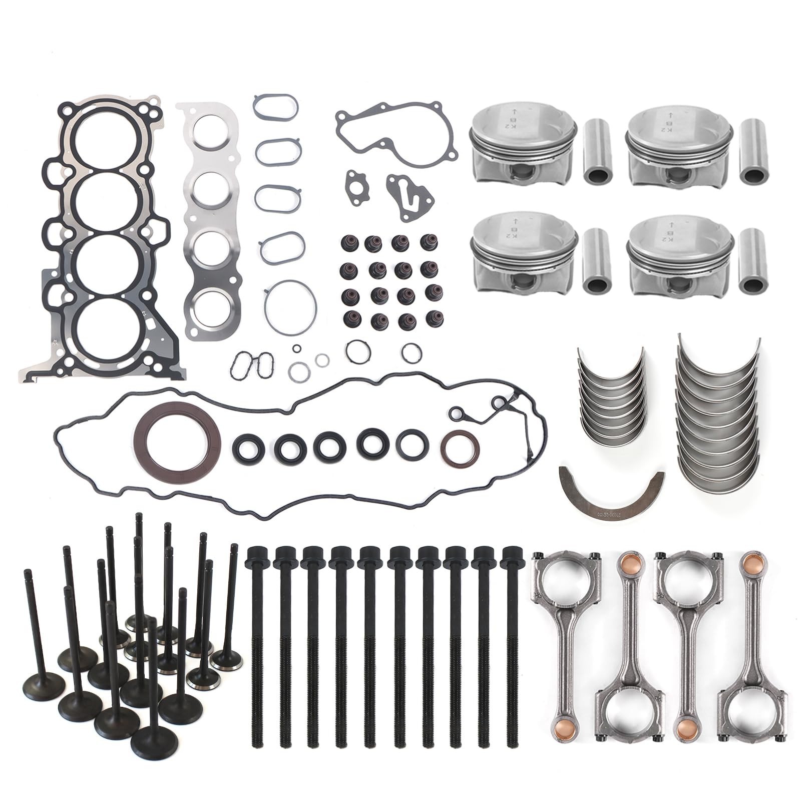 G4NH 2.0L Engine Overhaul Rebuild Kit Fits for Hyundai Elantra Kona Veloster,... G4NH 2.0L Engine Overhaul Rebuild Kit Fits for Hyundai Elantra Kona Veloster,...