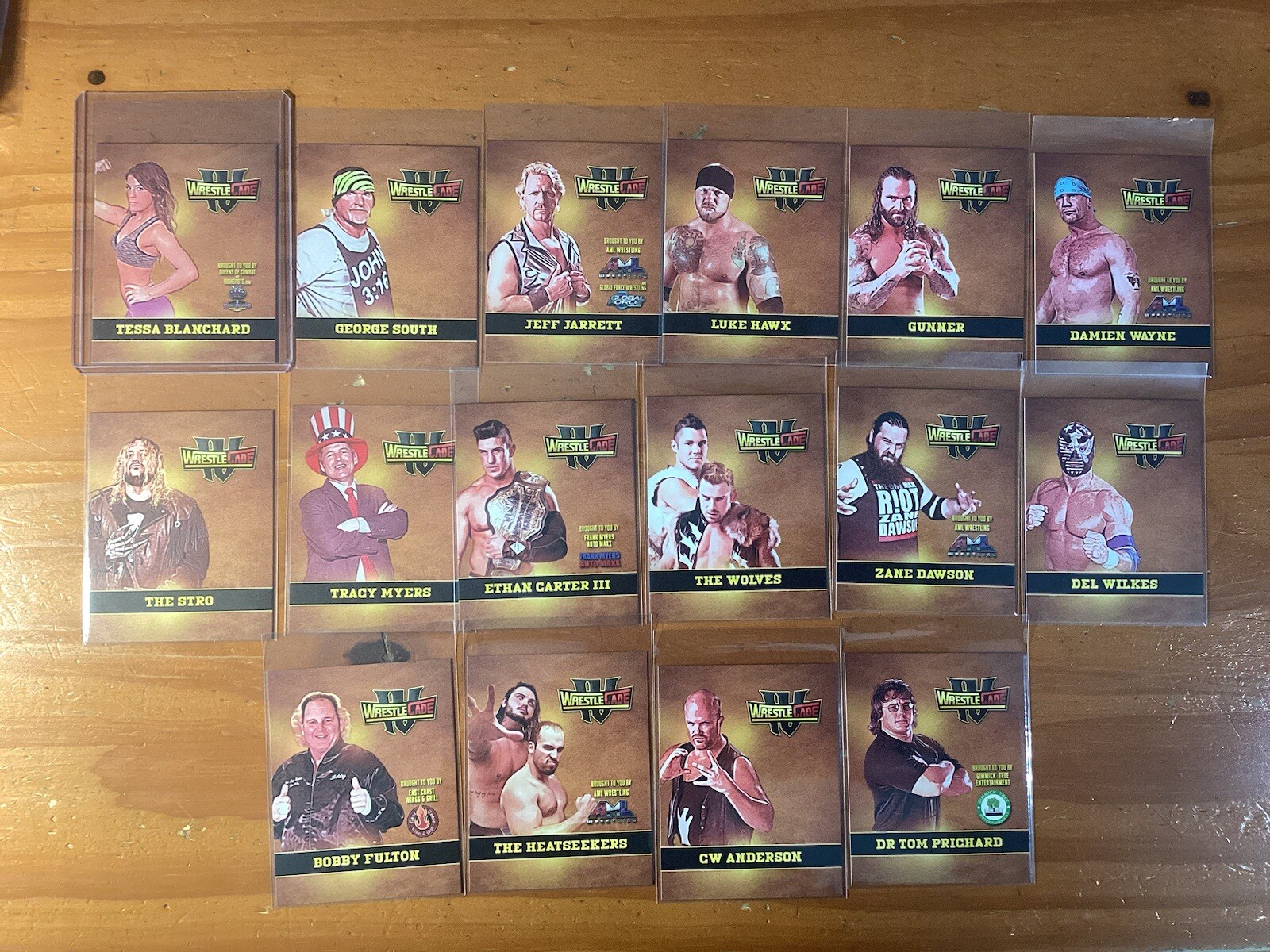 2015 WrestleCade IV 16 Card Set W/ Tessa Blanchard The Wolves Jeff Jarrett Rare 2015 WrestleCade IV 16 Card Set W/ Tessa Blanchard The Wolves Jeff Jarrett Rare