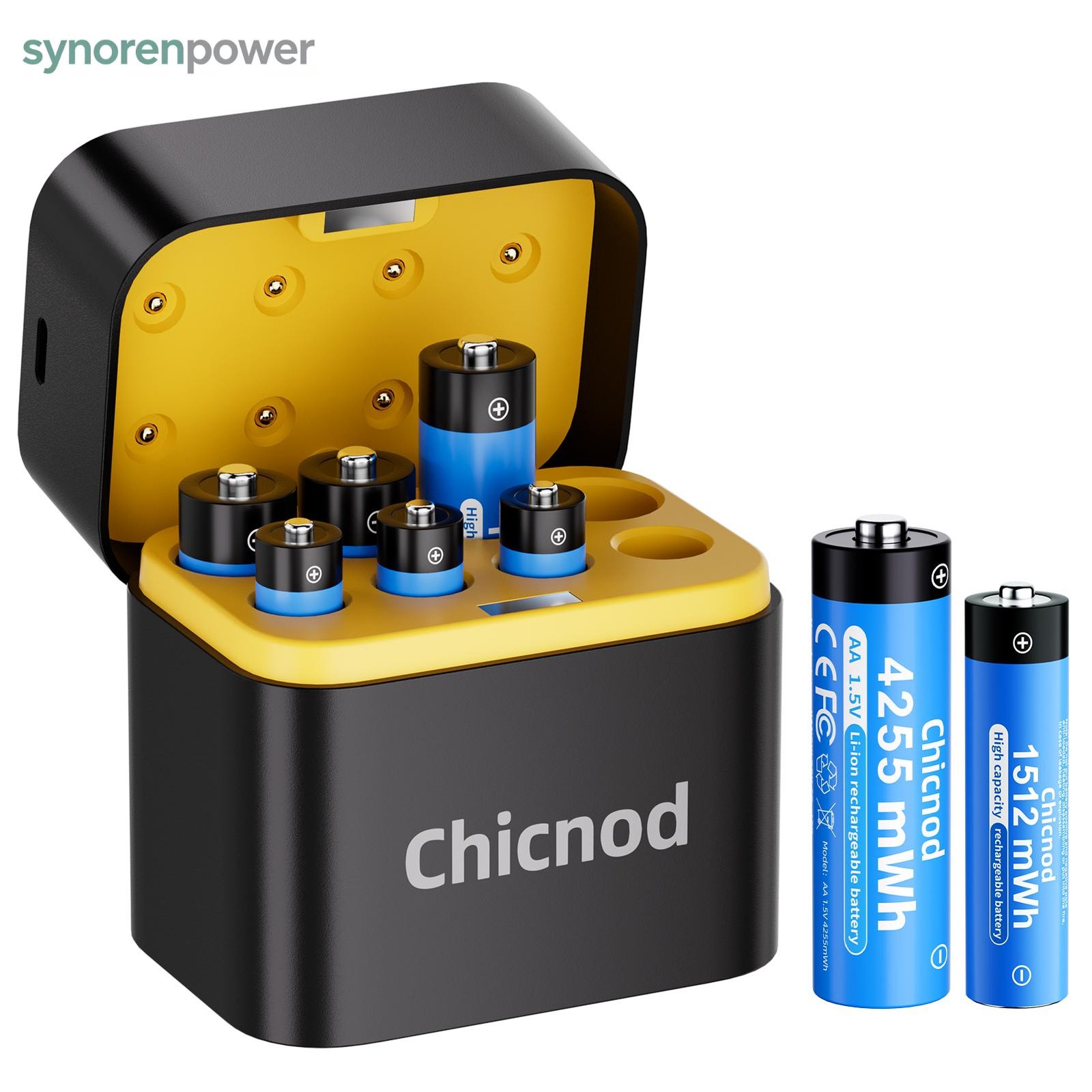 8x Lithium Batteries 1.5V box 4255mWh 1512mWh Slot Charging Rechargeable AA+AAA 8x Lithium Batteries 1.5V box 4255mWh 1512mWh Slot Charging Rechargeable AA+AAA