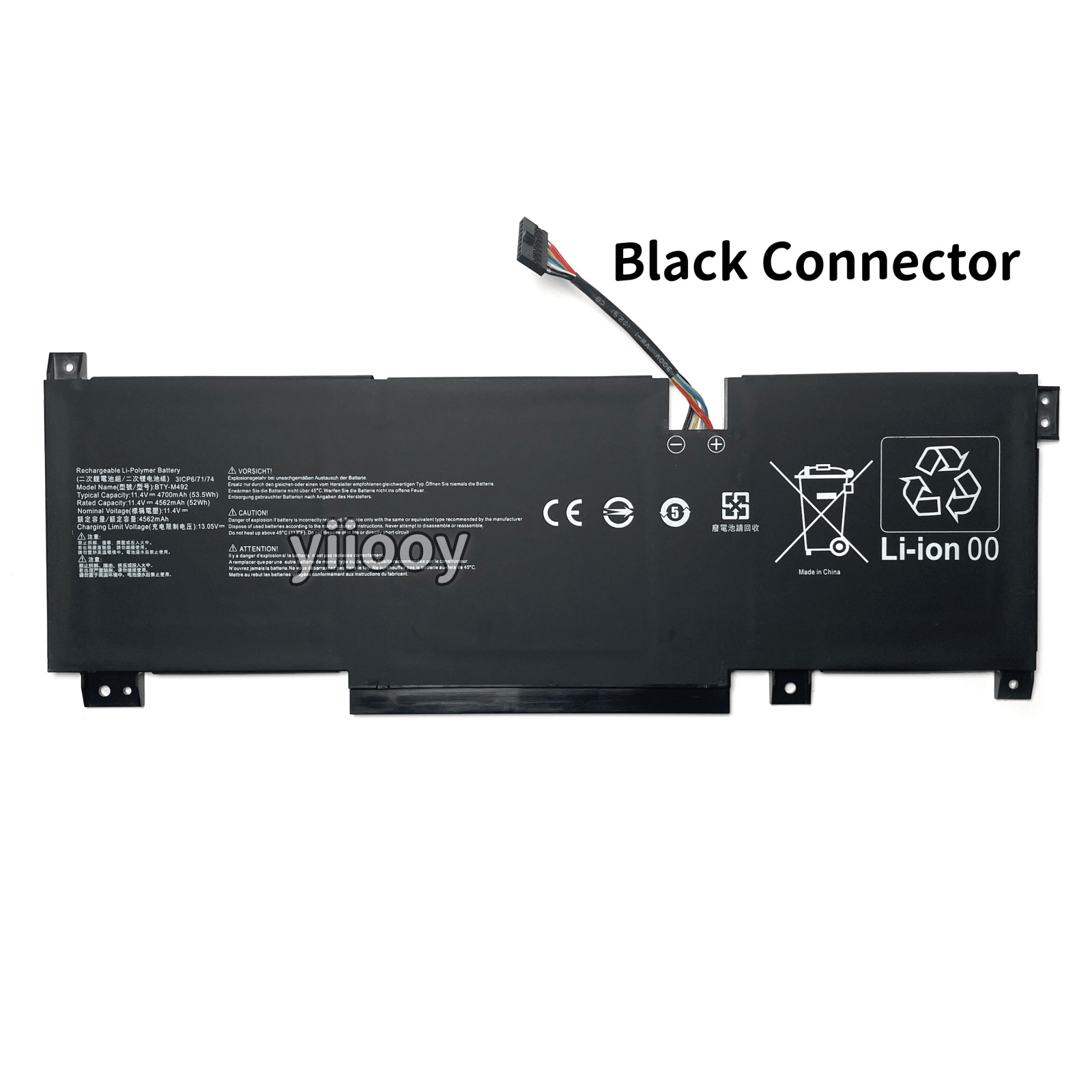 BTY-M492 New Genuine Battery for Msi Katana GF66 GF76 Pulse GL66 GL76 WF66 WF76