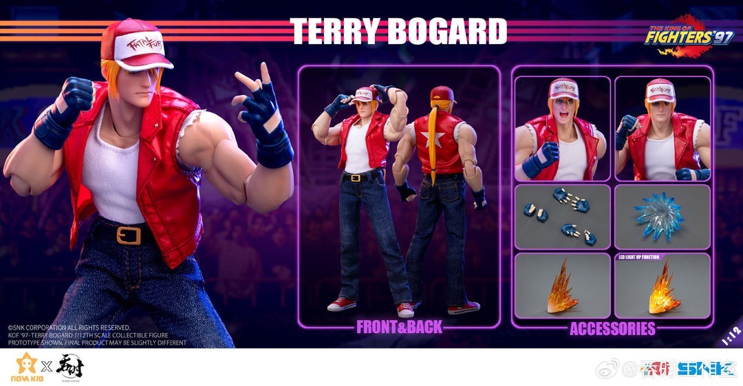 SNK The King of Fighters \'97 Terry Bogard 1:12 Scale Action Figure Tunshi Studio