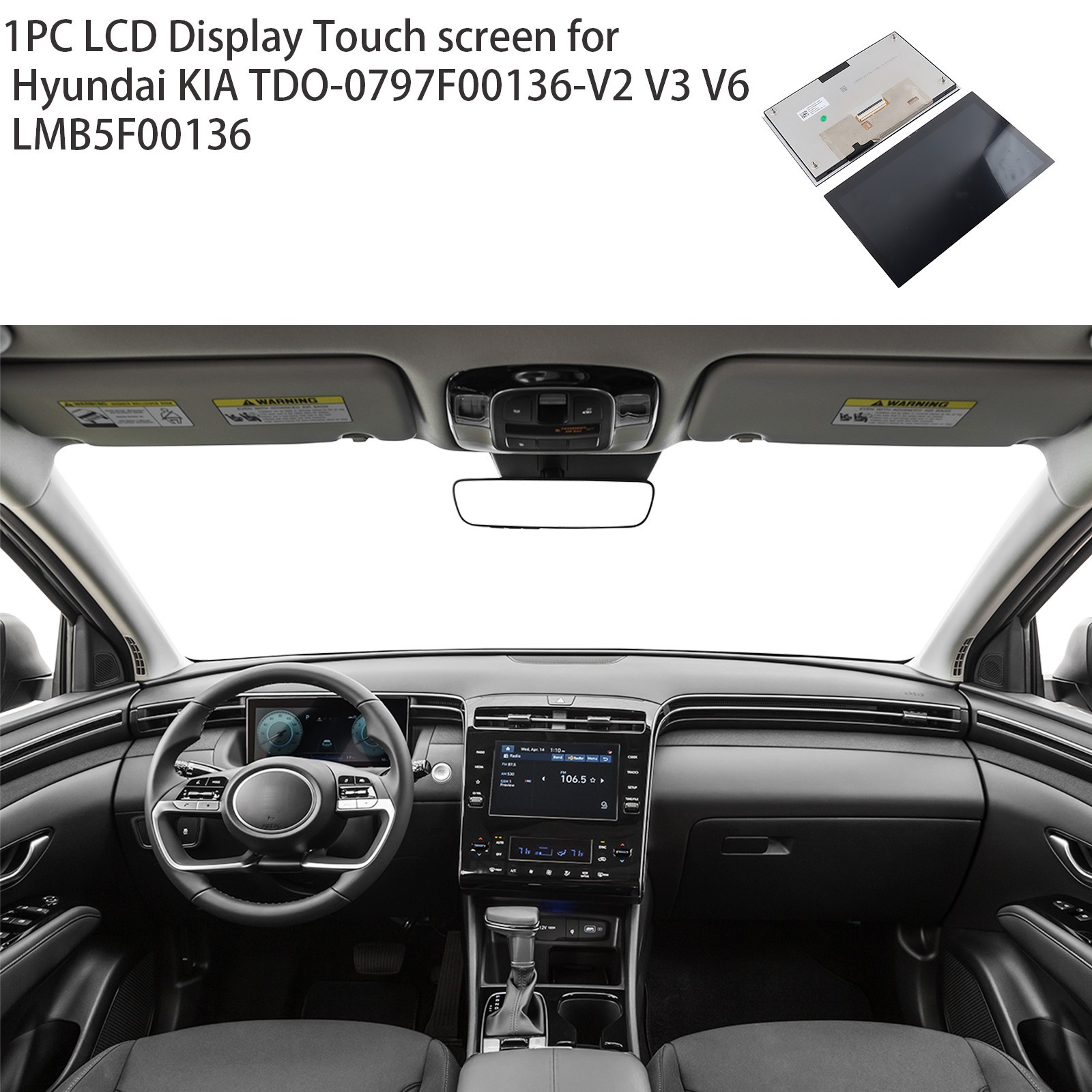 2022-2023 Hyundai Tucson Navigation-Display LCD Screen 8inch and 10.25inch OEM