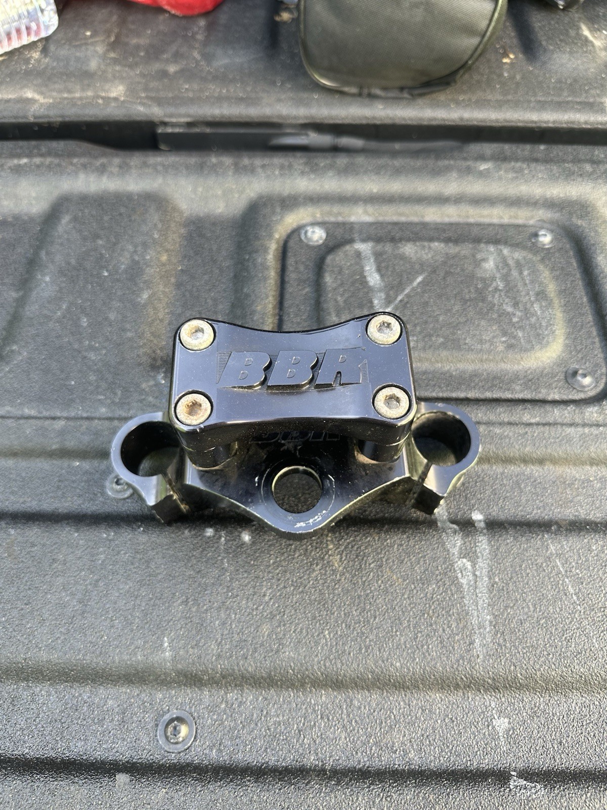 BBR KLX110 Triple Clamp - Black Og Style