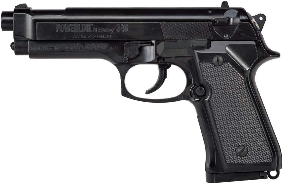 Daisy Powerline 340 BB Pistol, .177 Cal, 240FPS Spring Piston Black, BRAND NEW