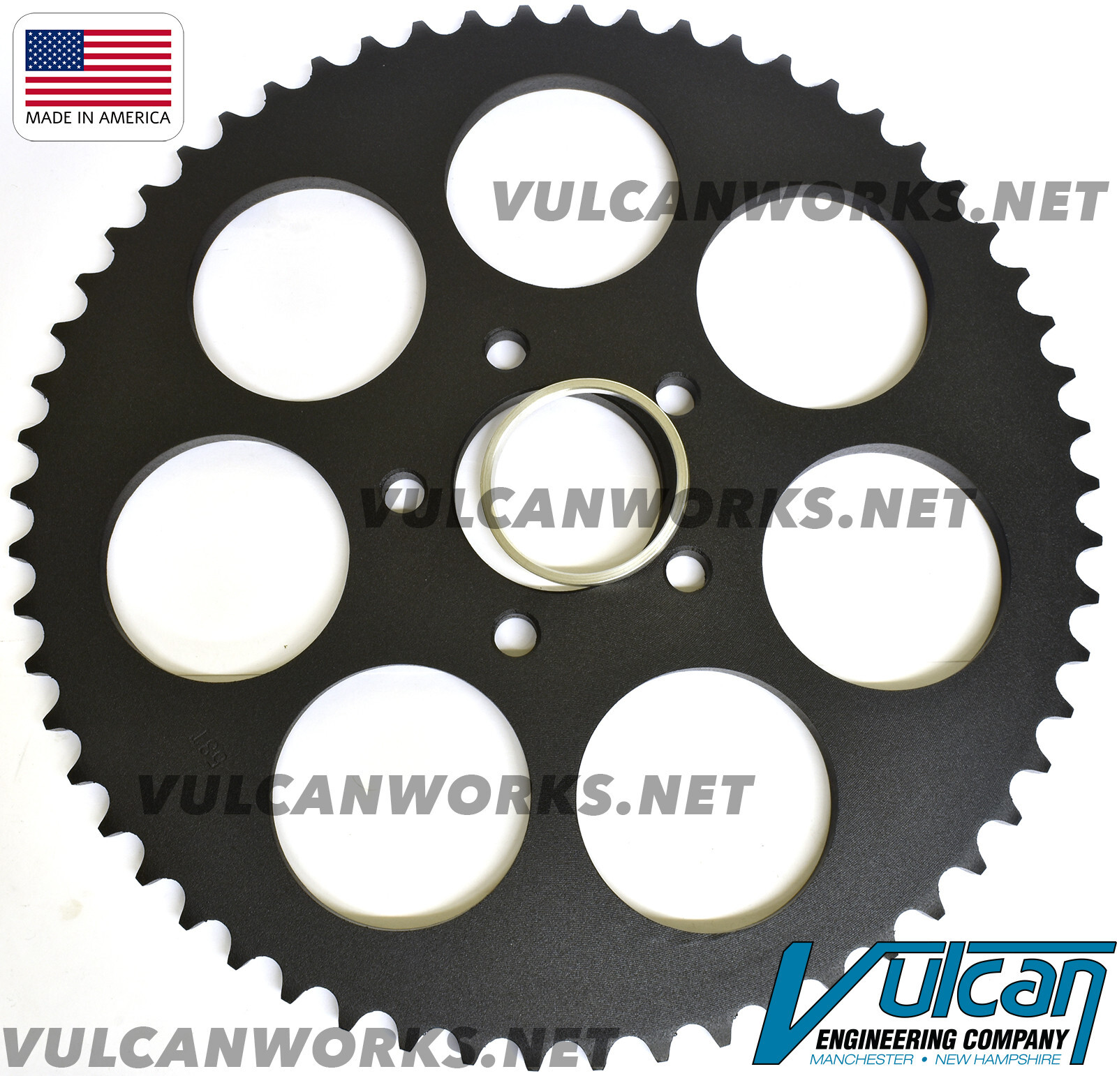 Rear Sprocket 48T  Black PowderCoat Harley-Davidson Softail XL Dyna FXR